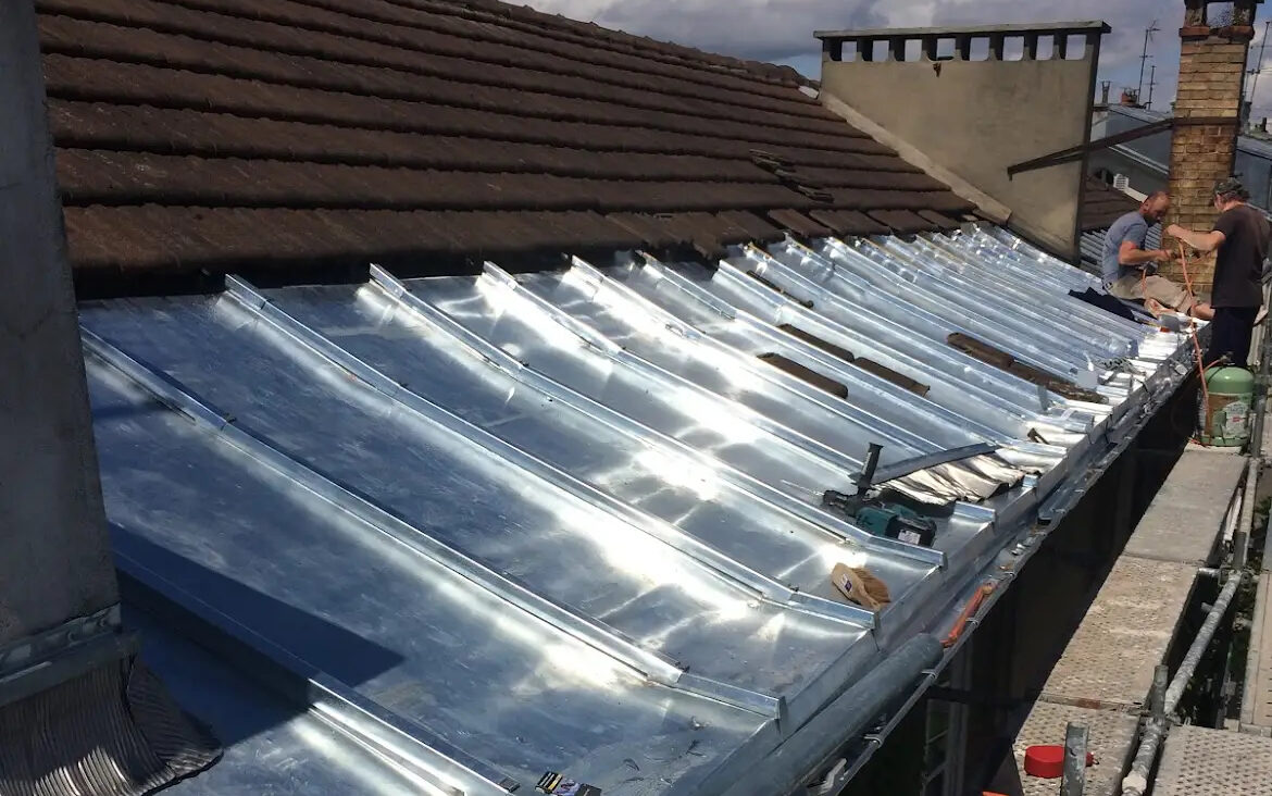 remplacement et rénovation de toiture en zinc